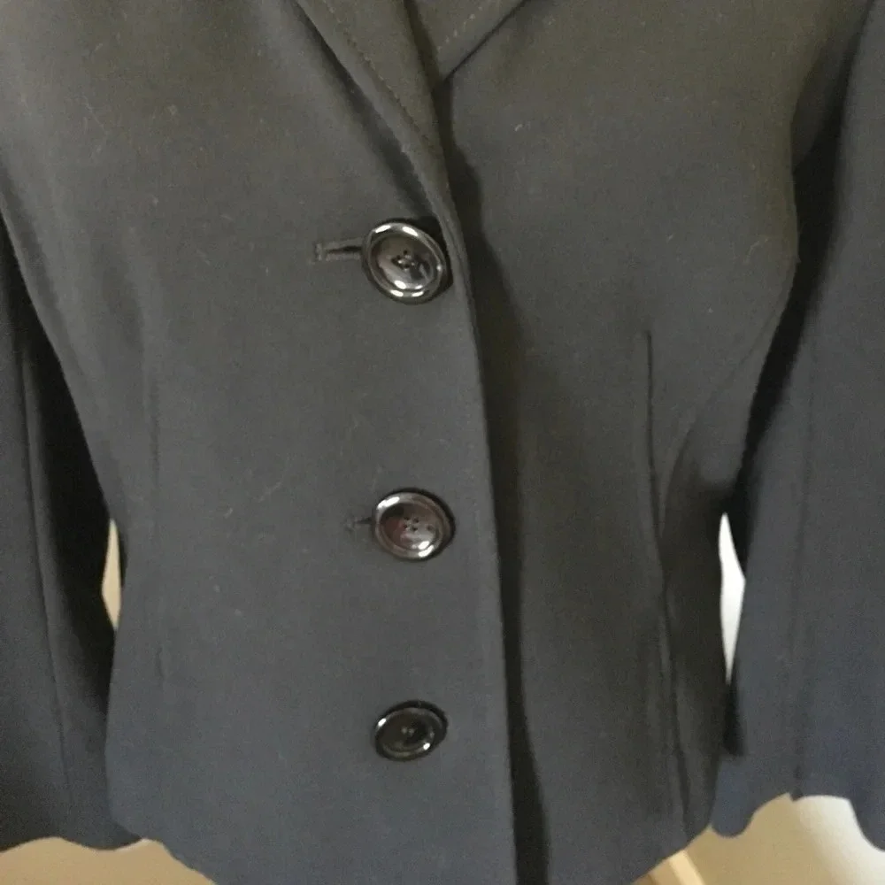 TALBOTS Black Knit Blazer, EEUC